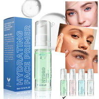 GEEWHILE Face Primer, Hydrating Primer Makeup, Long Lasting Primer Foundation Base, Brightening & Moisturizing Makeup Base, Non-Sticky Non-Greasy Face Grip Primer, Smooth Colour Corrector