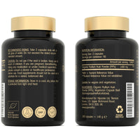 Organic Psyllium Husks Capsules 1400mg - Fibre Supplement for Men & Women - Pure Psyllium Husk Powder - 180 Tablets - High in Soluble Fiber - Certified Organic - Natural Prebiotic from Ispaghula Husk