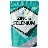 Zinc 15mg & Selenium 200mcg | 120 Tablets | Zinc Picolinate & Selenomethionine (Most Bioavailable Form) | Immune Support | by NutriVolv