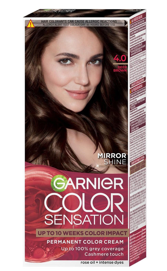Garnier GARNIER - COLOR SENSATION - Permanent hair coloring cream - 4.0 Deep Brown