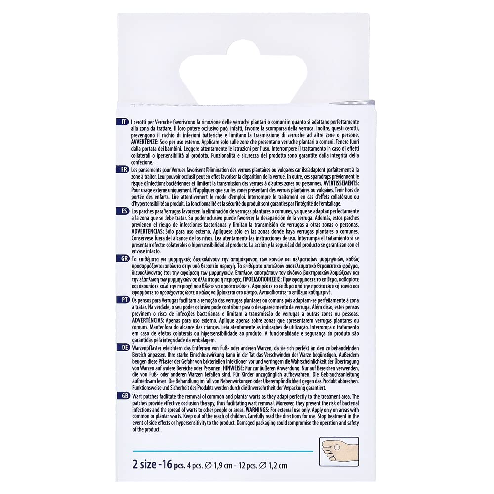 16 occlusive dressings for Warts, salicylic Acid, Hypoallergenic