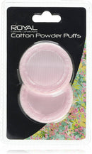 ROYAL Royal Functionality Cotton Powder Puffs, 2-Piece