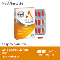 Solvotrin Active Immune | Vitamin D 2000IU | Vegan Formula | Vitamin D3 | Vitamin C & Zinc | 30 Capsules