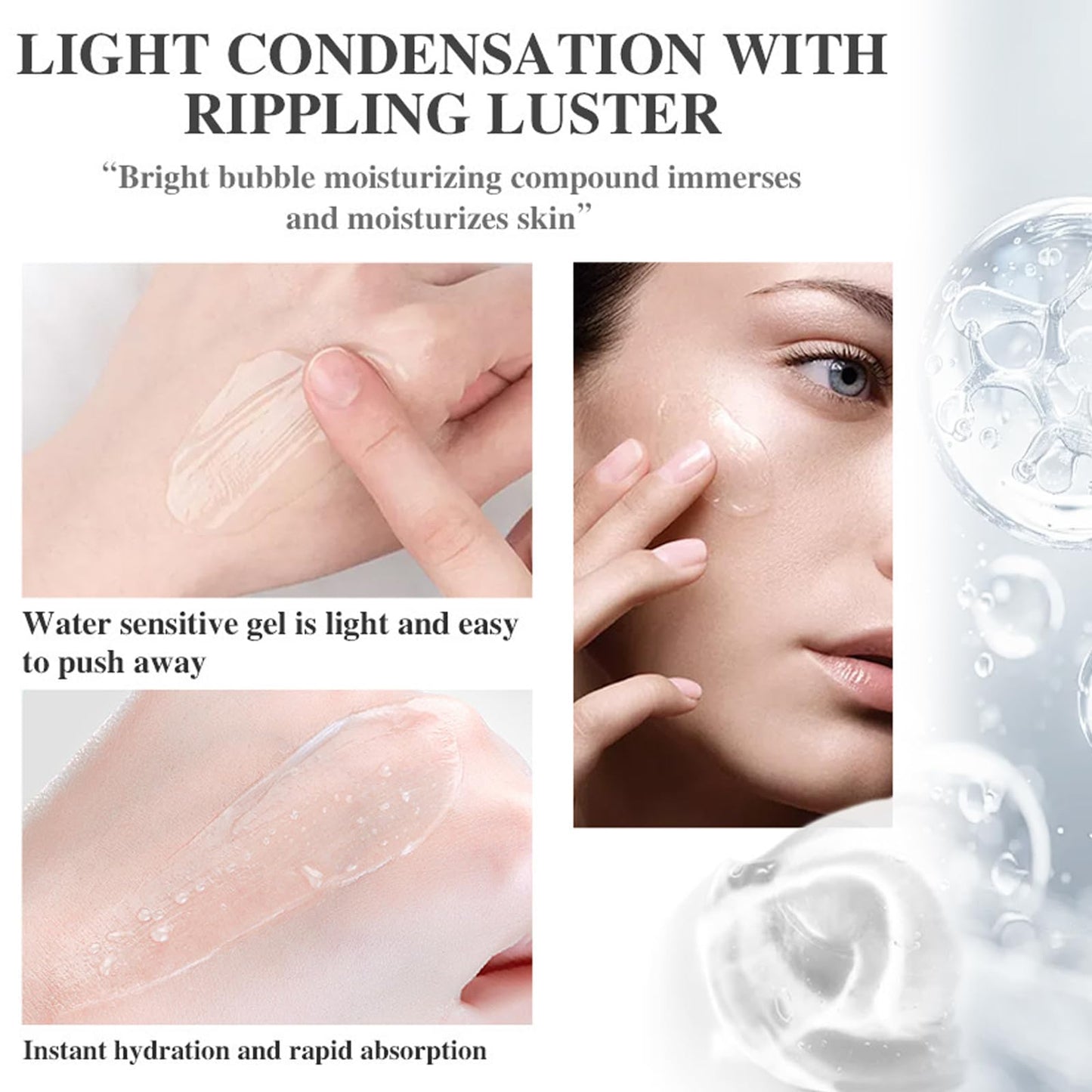 Luzvienzee Face Primer Makeup, Hydrating Pore Minimizer Makeup Primer Under Foundation, Deeply Moisturizing Smoothing Clear Matte Primer for Dry Skin