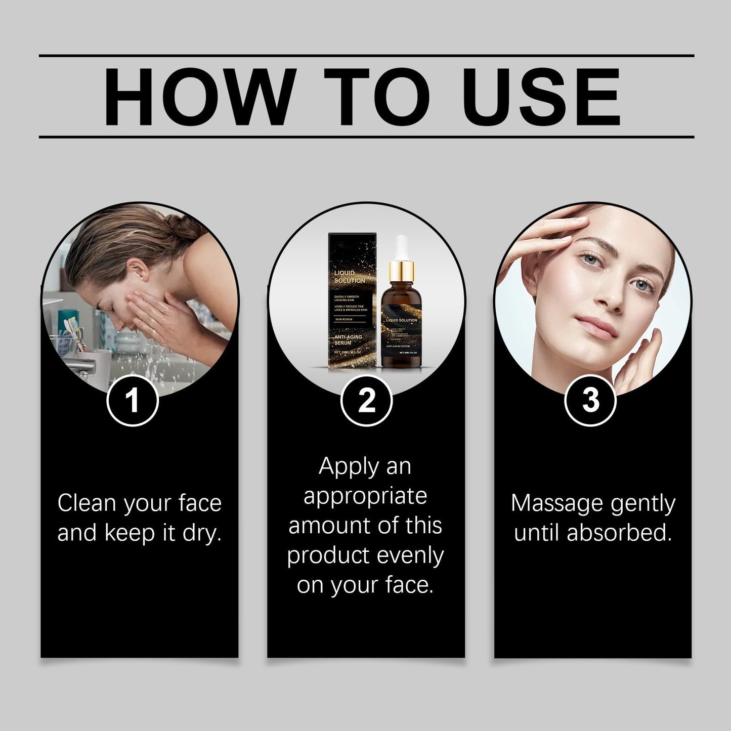 Ruojiar Ola/vita Liquid Solution Anti Aging Serum,Ola/vita Serum for Face,Liquid Wrinkle Reduction,Wrinkle Lifting&Firming Essence,Anti Aging Power for Fine Lines& Wrinkles,Reduce Fine Lines and Wrinkles