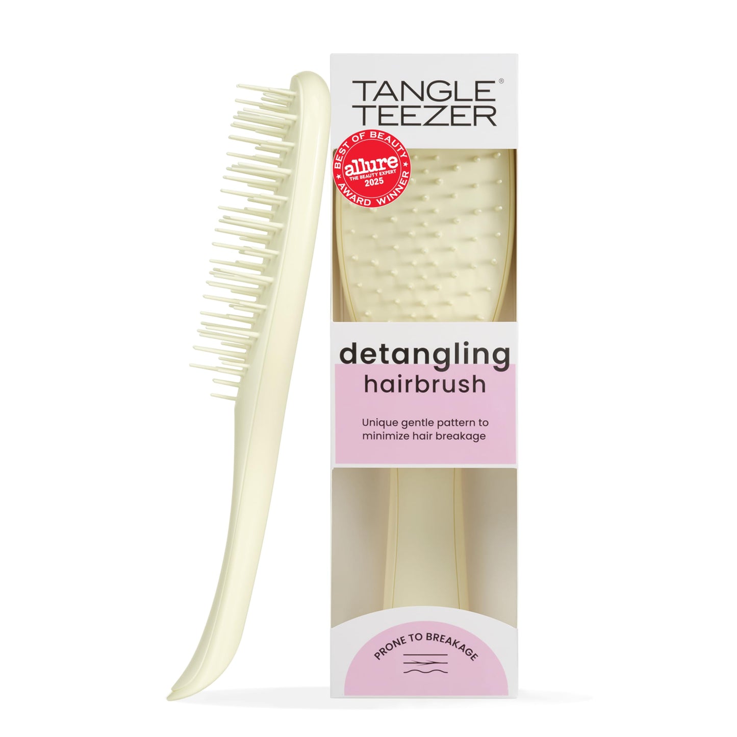 Tangle Teezer Extra Gentle Ultimate Detangler Hairbrush for Wet & Dry Hair - With Unique Wide-Spaced Teeth for Gentle & Effective Detangling - For Less Hair Fall & Breakage - Chamomile
