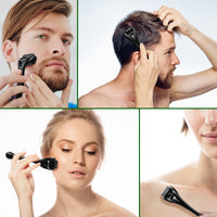 URAQT Derma Roller, 2.5mm Beard Roller, 540 Titanium Micro Needling Roller for Men and Women, Microneedle Face Roller Beard Growth Roller for Stimulate Hair Growth, Facial Skin Care, Scar Removal