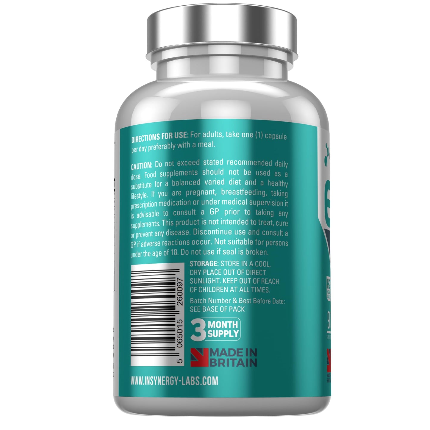 Insynergy Labs Ultra Premium Eye Vitamins Complex – Elite Eyes (3X Strength) Strongest Vision Supplement in The UK – Lutein + Zeaxanthin + Meso-Zeaxanthin + Bilberry 90 Vegan Capsules n