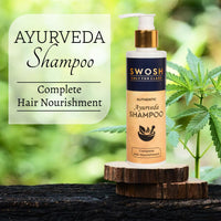 SWOSH Ayurvedic Shampoo for Hair Fall Control and Hair Growth Made With Goodness Of Amla, Onion, Brami, Alove vera, Bhringraj Extract with 15 Ayurvedic Herbs| All Hair Types |200 ml (Pack of 1)
