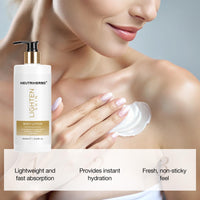 Neutriherbs Brightening Moisturiser BodyLotion, Dry Skin Body Moisturising Lotion-Glow & Hydrate Body Cream, Skin Lightening Cream Moisturiser for Men Women, Even Skin Tone Lotion-Licorice Root+Vit C