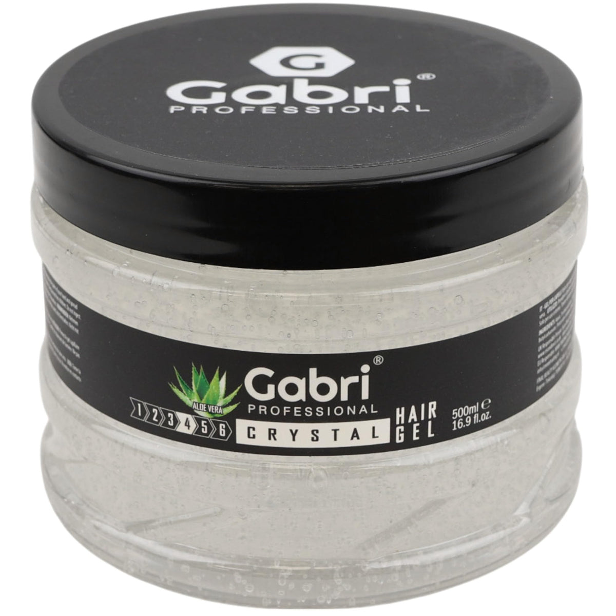 G Gabri Gabri Professional Hair Gel Crystal 500 ml, Firm Hold Hair Styling Gels, High Gloss, Anti-Frizz Effect, Edge Control, For All Hair Types
