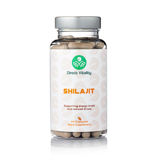 Direct Vitality Shilajit | 60% Fulvic Acid | 2 Months Supply | 700 mg per Capsule | UK Made | No Nasty Fillers | Vegan