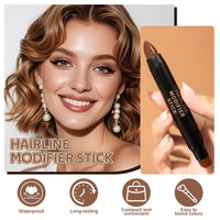 Kenmohuo Root Cover Up Stick, Double Head Root Touch Up, Instant Grey Coverage & Hair Loss Cover for Thin Hairlines & Eyebrows & Beard Line, Long Lasting Sweatproof Waterproof Quick Color (#01)