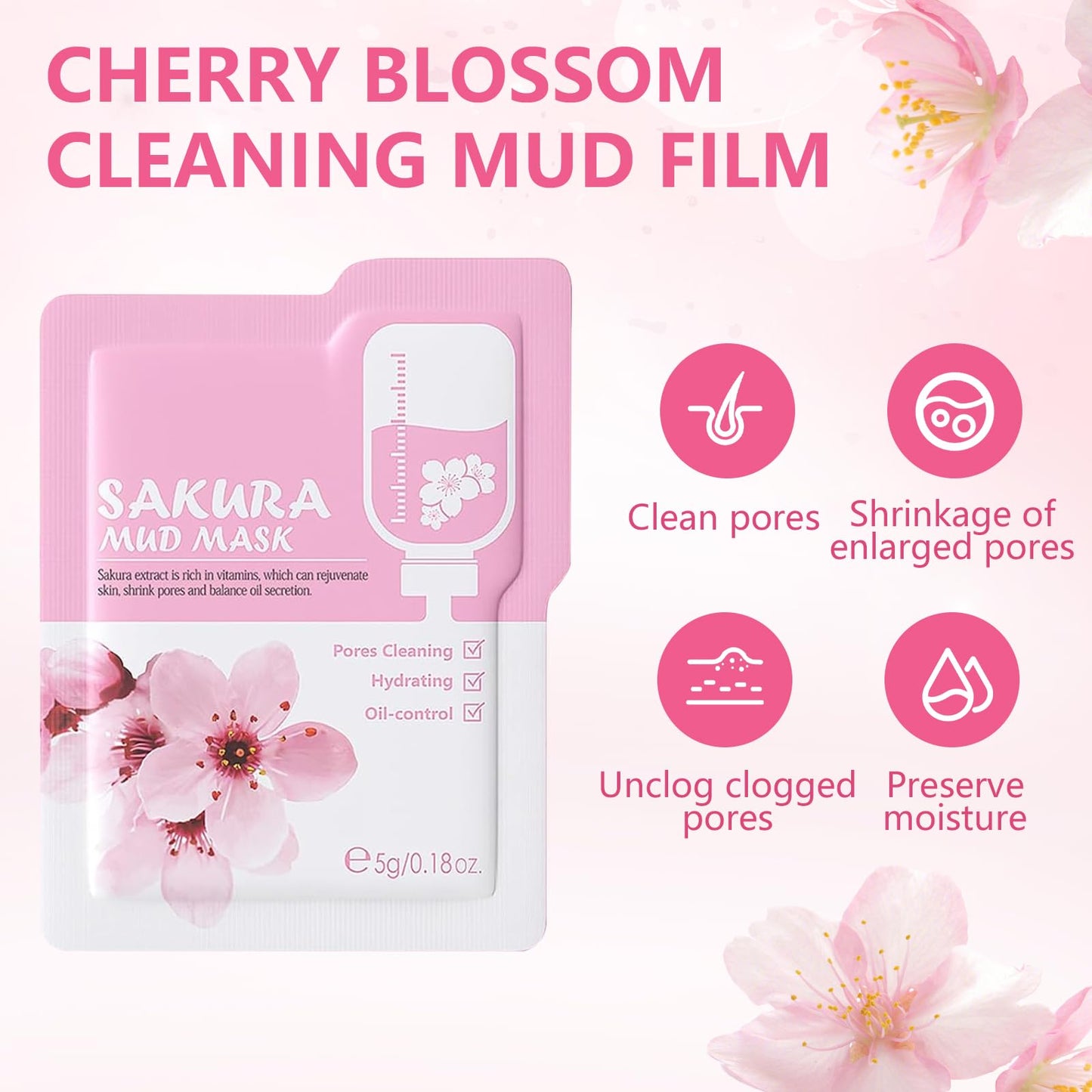 Asheyya Sakura Skincare Set & Kits, Skin Care for Teenage Girls, Skincare for Kids with Face Cream, Face Serum, Lip Mask, Sleep Mask, Eye Mask, Mud Mask(20 Pcs)