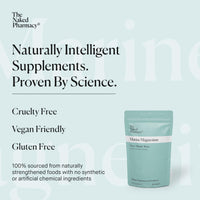 The Naked Pharmacy | Marine Magnesium | Sleep & Nerve/Muscle | Natural Supplements with Prebiotic Baobab | High Strength | No Additives | Vegan | 60 Capsules