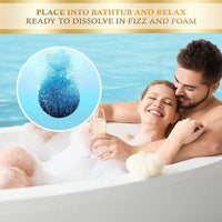 Galacticspa Bath Bombs Rich in Essential Oil and Shea Butter / 8 x 60g Handmade Planet Themed Bubble Bath Fizzer/Luxury Bath Bomb Set/Non-Staining, Vegan, Cruelty-Free/Spa Gift for Men, Women and Kids