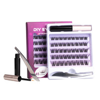 ocean pearl Cluster Lashes, 45 Individual Lash Clusters, Eyelashes DIY at-Home Eyelash Extension, Soft Natural False Eyelashes, 10-16mm, Individual Eyelashes, Lash Extensions Kit with Lash Glue, Eyelash Clusters