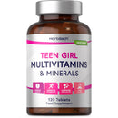 Horbäach Multivitamins and Minerals for Teen Girls | 120 Tablets | 15 Essential Nutrients for Everyday Health & Wellness | by Horbaach