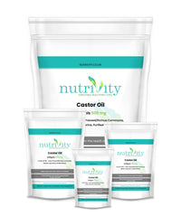 Castor Oil 500mg Soft Gels | Intestinal Help | Constipation Relief | Healthy Hair & Skin | Made in The UK to GMP Standards by Nutrivity (60)