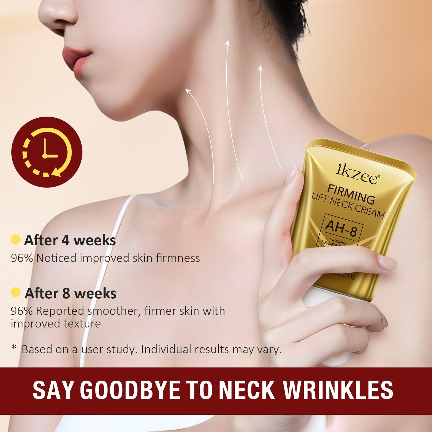 HEXIN AH-8 Firming Neck Cream for Crepey Skin Body Care Comfort, Roller Neck Firming Cream, Moisturizing, Tightening Lotions Cosmetic Skin Care Skin Repair