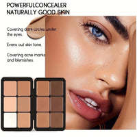 Carla's Secret Makeup Concealer Palette - 12 Color Face Blush Palette for Long-Wearing Coverage. Natural-Looking, Skin-Friendly Formula that Brightens Skin
