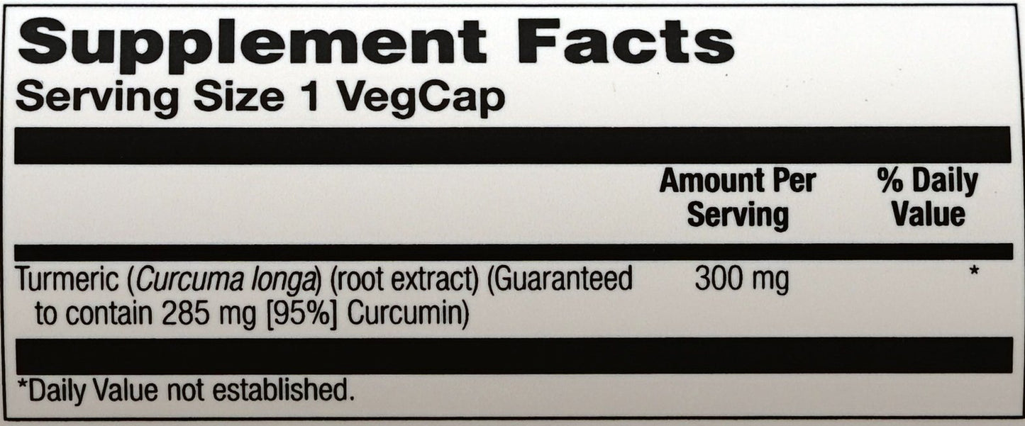Turmeric Root Extract 300mg Solaray 120 VCaps