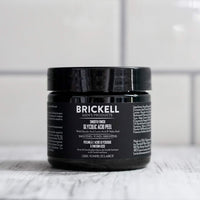 Brickell Men's Products Brickell Men's Smooth Finish Glycolic Acid Peel For Men, Natural and Organic, Anti-Aging Peel for Wrinkles, 59 mL, Scented