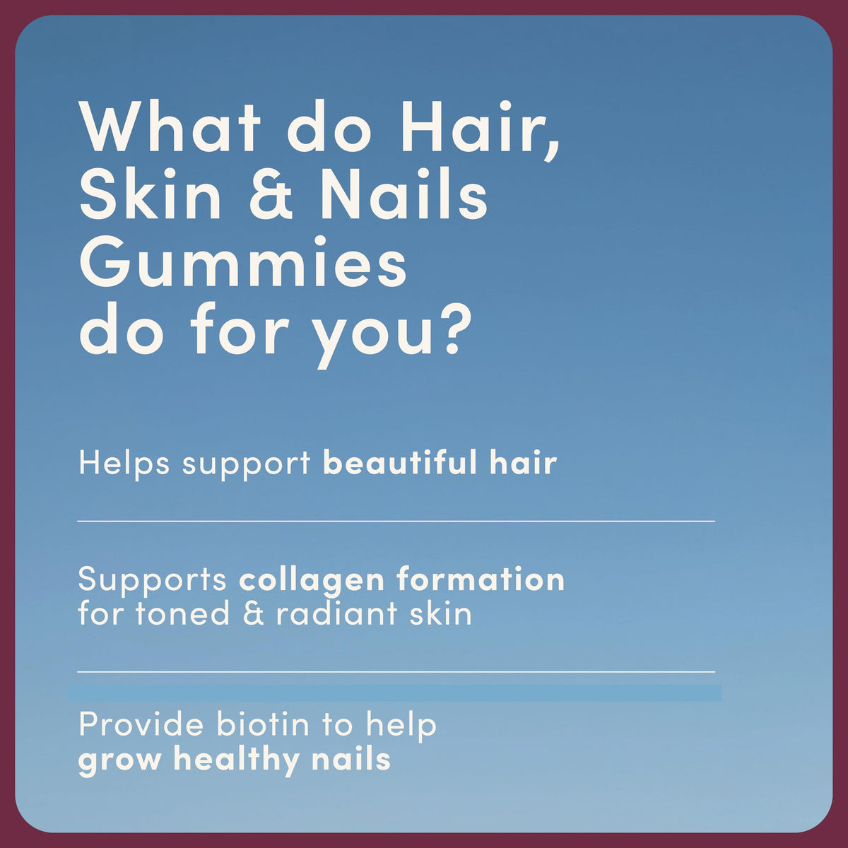 Nature's Bounty Hair, Skin and Nails Gummies - Pack of 60 Gummies, 30 Day Supply - with Collagen, Biotin, Zinc and Vitamins C and E - Supports Hair Growth and Healthy Shine