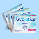luvbiotics Original, Cherry & Lemon Flavour Lozenges (Each Flavour Pack of 30's) - Probiotics and Xylitol Promotes Good Bacteria for Fresh Breath and Healthy Teeth & Gums,Yellow