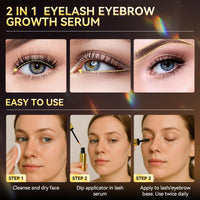 LANBENA Eyelash Growth Serum - Eye Lash Enhancing Serum Natural Nourishment for Fuller, Longer Lashes & Defined Brows | 3mL/0.10 fl oz - Cold-Pressed Formula, Vegan & Cruelty-Free