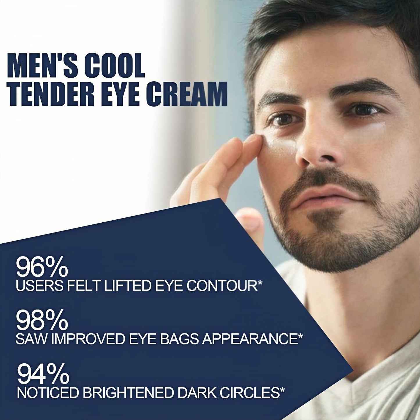 Eye Repair Stick for Men,Under Eyes Sticks,Under Eye Roller for Eyes Bags and Dark Circles,Eye Bags Treatment for Men,Eye Cream for Dark Circles and Puffy Eyes,Eye Cream Anti Aging,Eye Serum