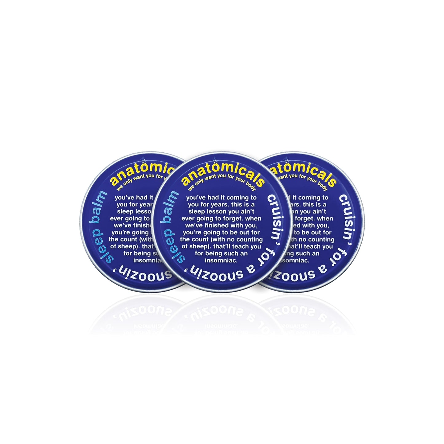 Anatomicals Sleep Aid Balm 20g - Cruisin for a Snoozin, 3 Pack