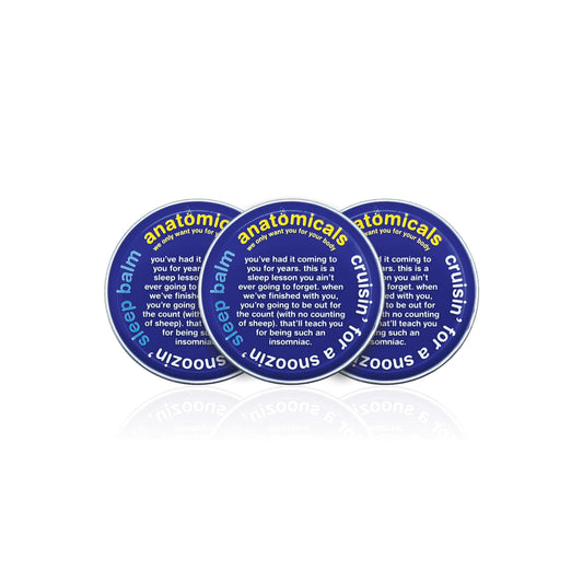 Anatomicals Sleep Aid Balm 20g - Cruisin for a Snoozin, 3 Pack