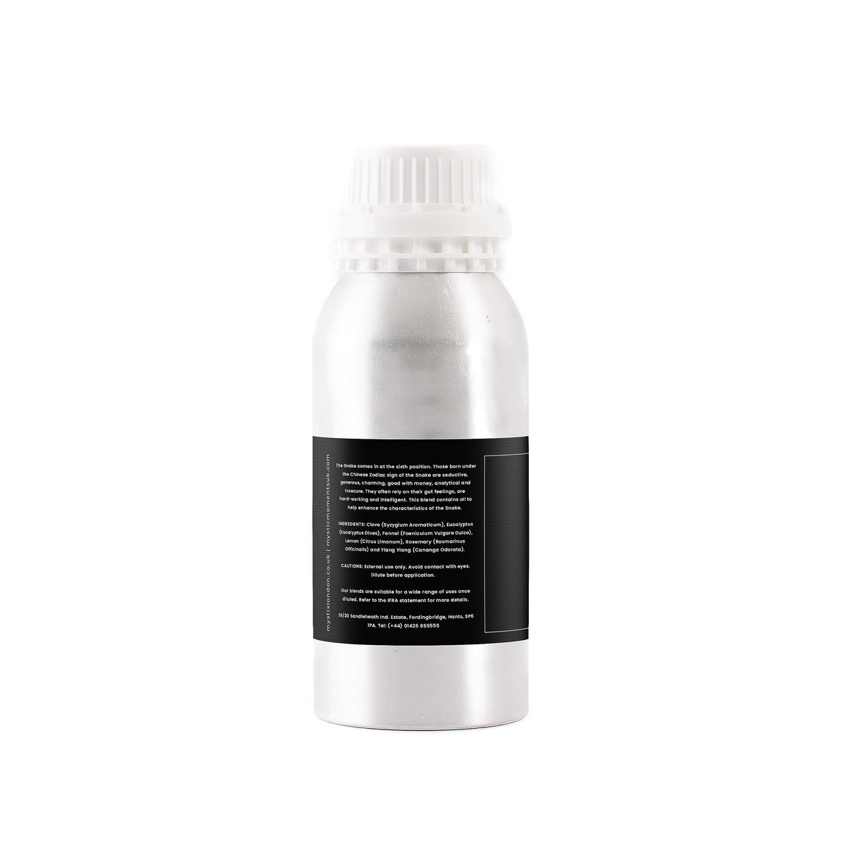 Mystix London | Snake - Chinese Zodiac Essential Oil Blend 500g - for Diffusers, Aromatherapy & Massage Blends | Perfect as a Gift | Vegan, GMO Free