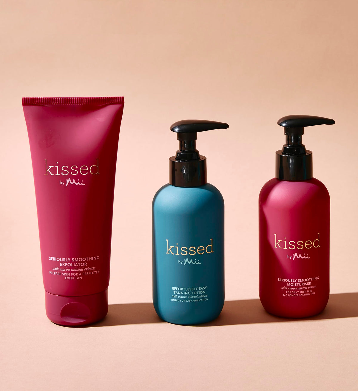 Mii Cosmetics Kissed Effortlessly Easy Tanning Lotion, Hydrates Skin & Offers Flawless, Streak Free Tan, Light, 200ml