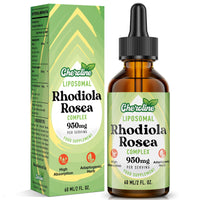 Liposomal Rhodiola Rosea 950MG, 9-in-1 Rhodiola Rosea Drops 240 ml, Rhodiola Root Extract Liquid, Vegan Adaptogenic Herb Supplement for Energy, Stress & Mood (Pack of 4)