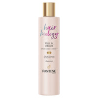 Procter & Gamble Pantene Hair Biology Full & Vibrant Volumising And Repairing Hair Shampoo For Fine, Thinning, Dull, Coloured Hair With Lotus Flower, Omega 9, 250ml