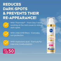 NIVEA Cellular Luminous 630 Anti Dark-Spot Daily UV Fluid Face SPF 50 (40ml), Protects From Dark-Spots, Hyperpigmentation and Photoageing, Face Moisturiser with Hyaluronic Acid and Vitamin E