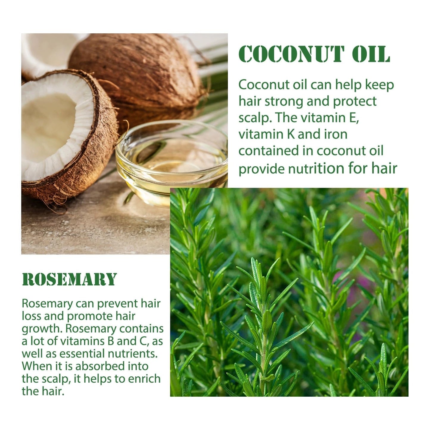 OunTechGlory Rosemary Oil for Hair & Skin Care - Nourishing Scalp, Enhancing Hair Appearance, Ideal for Women & Men (60ml)