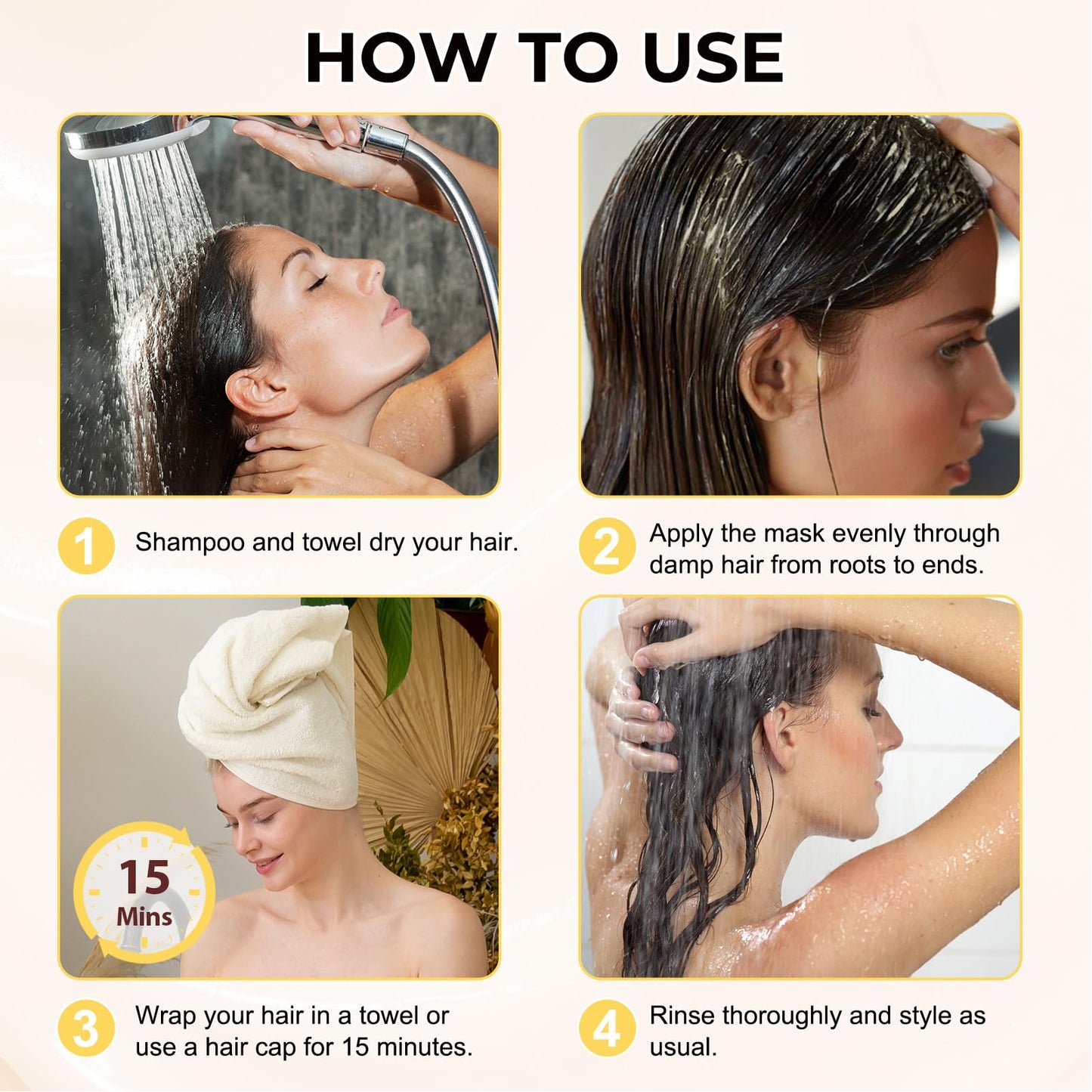 Fashion Base Collagen Hair Mask, Argan Oil Collagen Hair Mask Essence for Dry Damaged Hair, Hydrating, Smooths and Nourishes, Deep Repair Hair Conditioner Mask for All Hair Types, 220ml