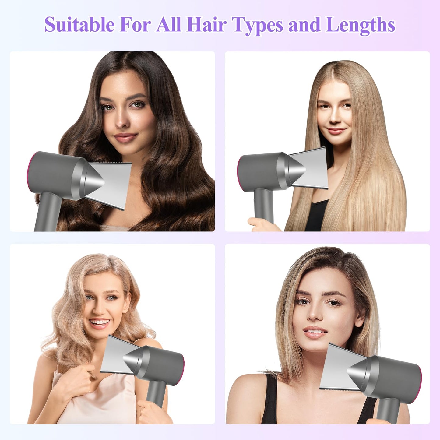 YTCHYYSK Salon Styling Concentrator Attachment Nozzle Compatible with Dyson Supersonic Hairdryer HD01 HD02 HD03 HD04 HD08 HD15