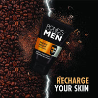 POND'S Men's Energy Bright Face Wash with Coffee Beans extract Bright Skin (100 Grams)