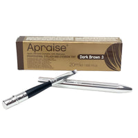 Apraise Professional Eyebrow & Eyelash Tint 20ml | Best Brow & Lash Semi – Permanent Dark Brown Colour Dye | Includes Nūr Tinting Brush with Aluminium Handle and Foldable Design | UK Brand