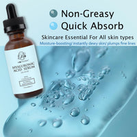 ROSVANEE Hyaluronic Acid Serum for Face 60ml, 5% Hyaluronic Acid + Vitamin B5 with Niacinamide, Anti Aging Serum Intense Hydration Moisture, Vegan and Paraben-Free