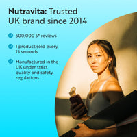 Nutravita Marine Collagen Tablets 1400mg Enhanced with Hyaluronic Acid - Hydrolysed Collagen Supplements for Women & Men - 120 Tablets (2 Month Supply) - with Vitamin C, Vitamin E & Zinc - Not Powder