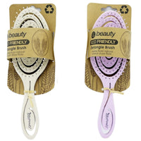 Generic CS Beauty Detangle Hair Brush Eco Friendly Pink and Oatmeal 2 Pack