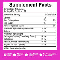 Welcome Pharma PMS Hormone Balance for Women Gummies — Natural Hormone Harmony Supports Cramps, Mood Swings, Acne & Energy — Non-GMO & Gluten-Free - 60 Gummies (Vegan)