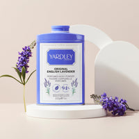 Yardley Original English Lavender Perfumed Body Powder, Original English Lavender Dusting Powder 200g