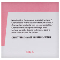 3INA MAKEUP - The Sorbet Face Cream - Moisturising Cream with Niacinamide - Face Cream Smoothing with Olive Oil & Sweet Almond Oil - Day and Night Face Cream for All Skin Types - Vegan - Cruelty Free