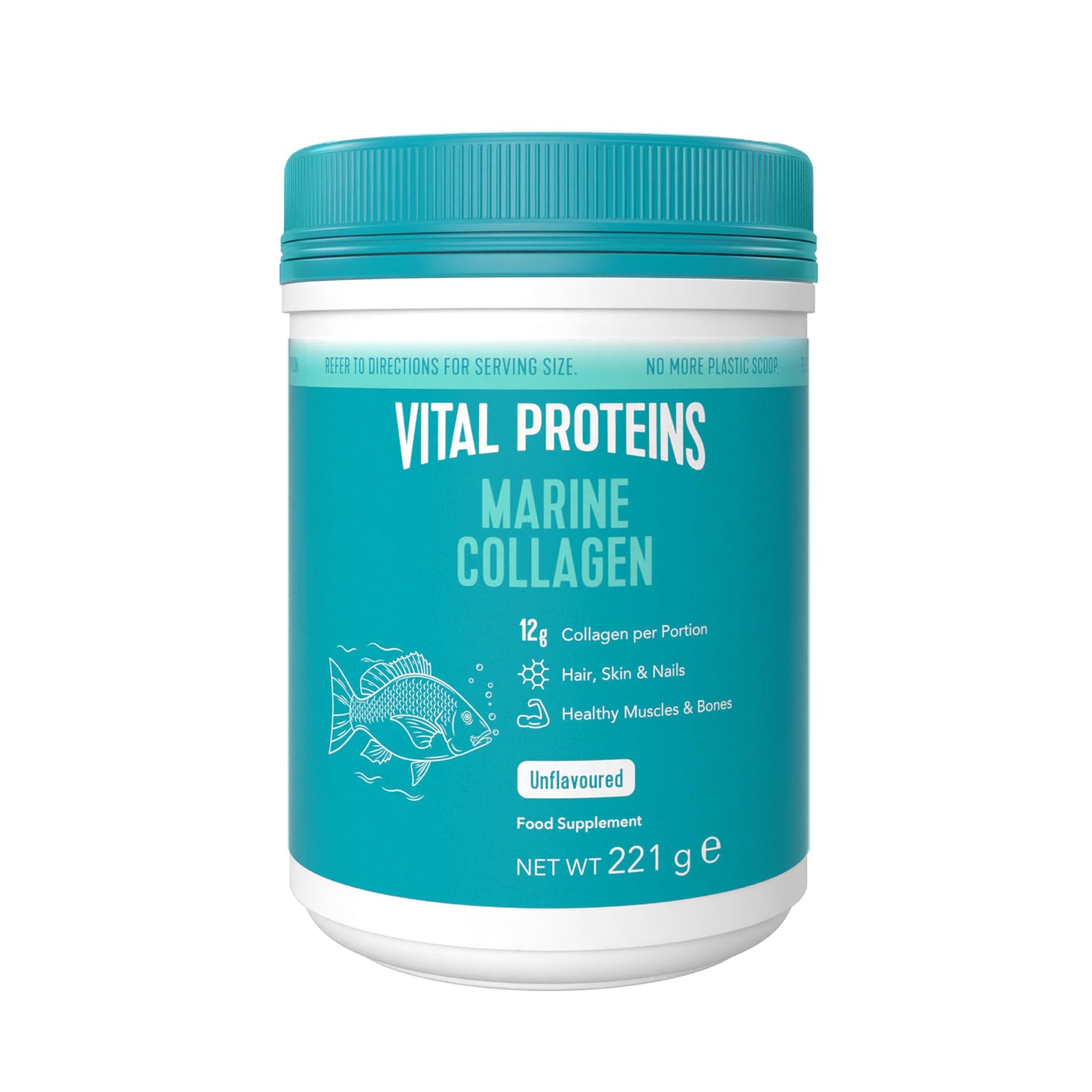 VITAL PROTEINS Vital Proteins Marine Collagen Peptides Powder Supplement - Hydrolysed Collagen - 221g Tub